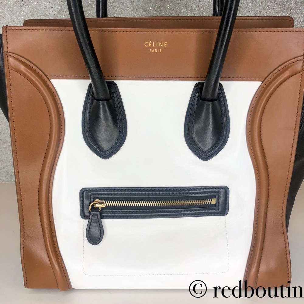 ๐ Sold Celine Paris TriColor mini luggage tote bag - Picture 8 of 8
